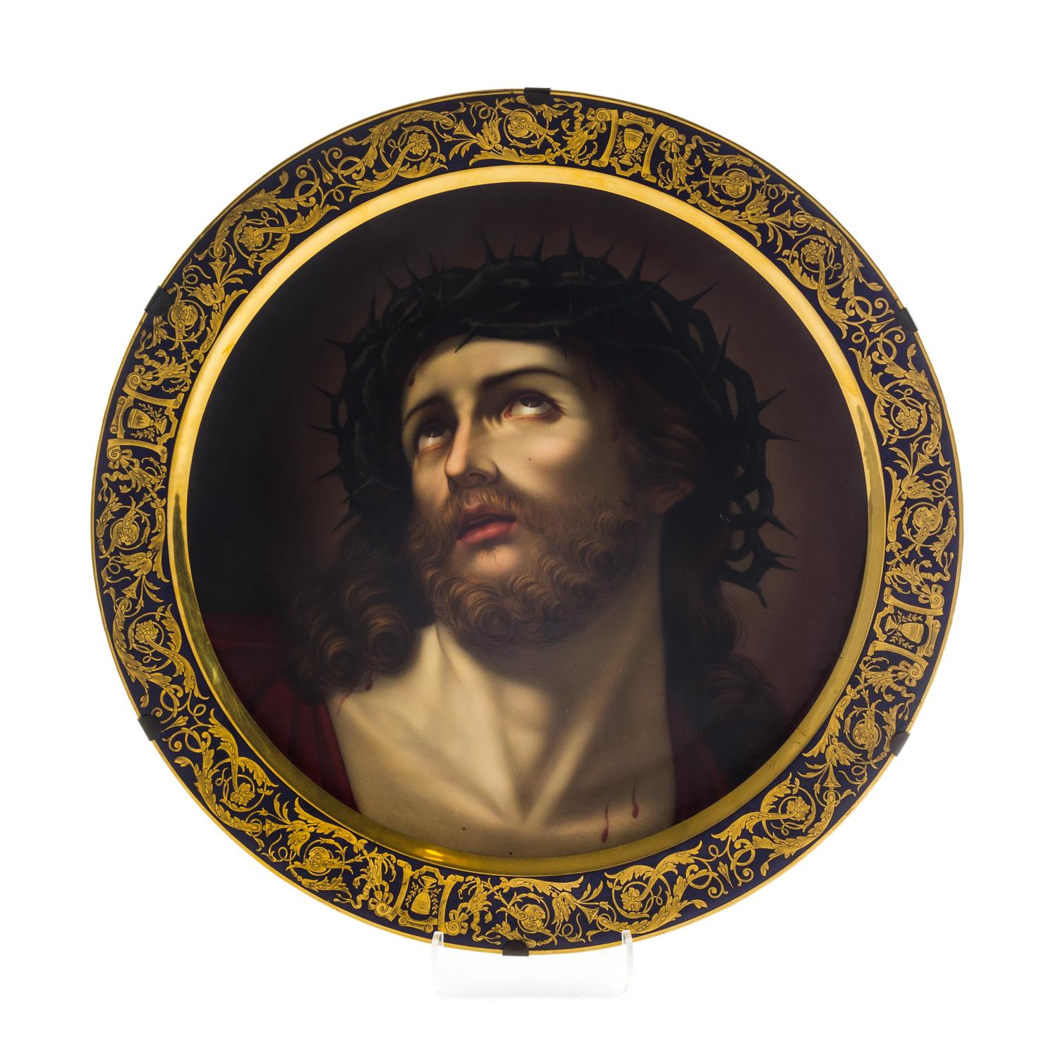 A Vienna Porcelain Charger Diameter 23 3/4 inches. — 19TH CENTURY