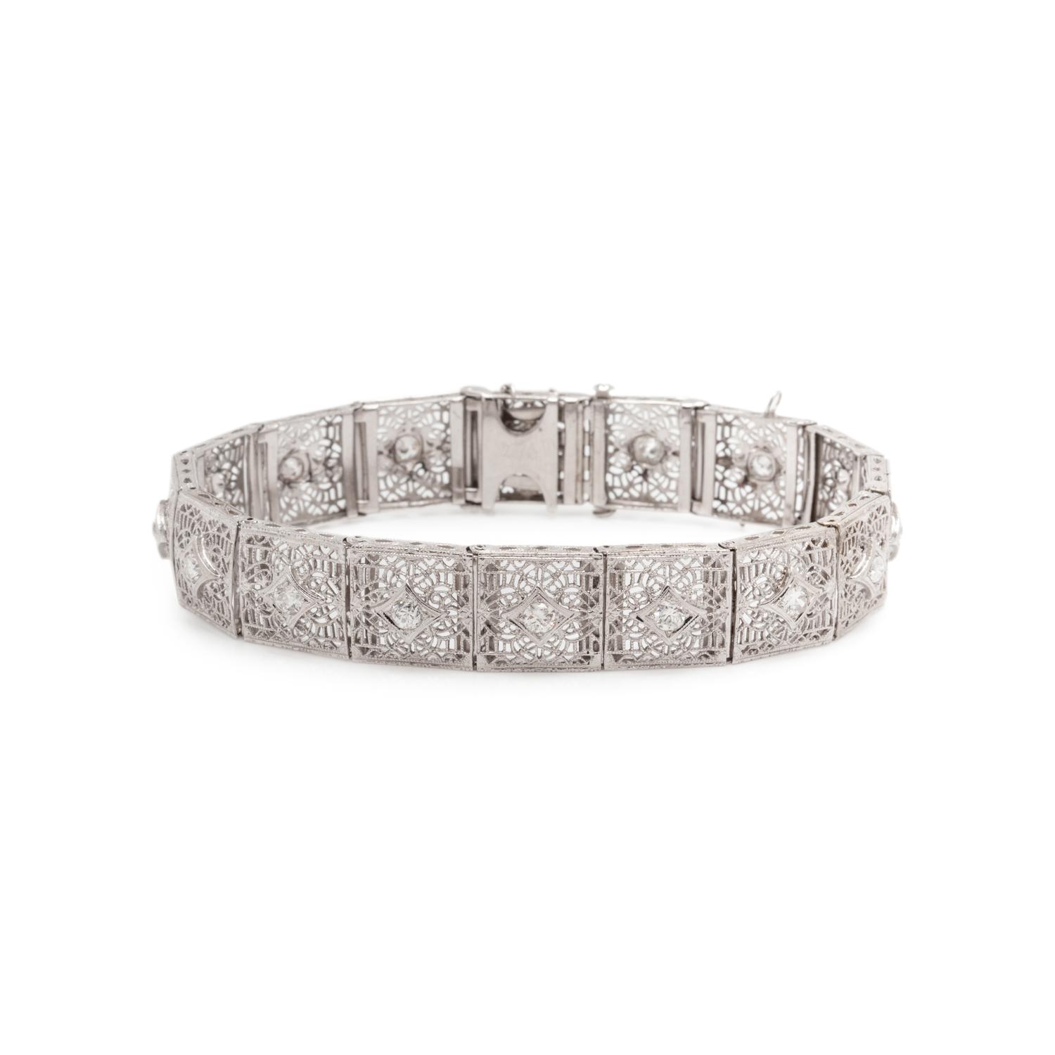 WHITE GOLD AND DIAMOND BRACELET