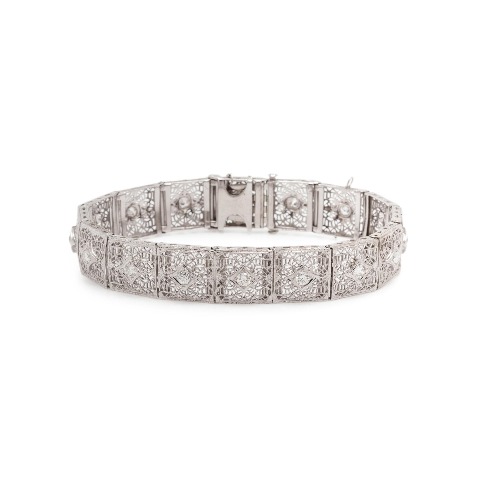 WHITE GOLD AND DIAMOND BRACELET