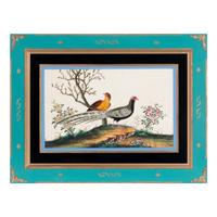 A Set of Twelve Chinese Export Watercolor and Pith Paintings of Exotic Birds