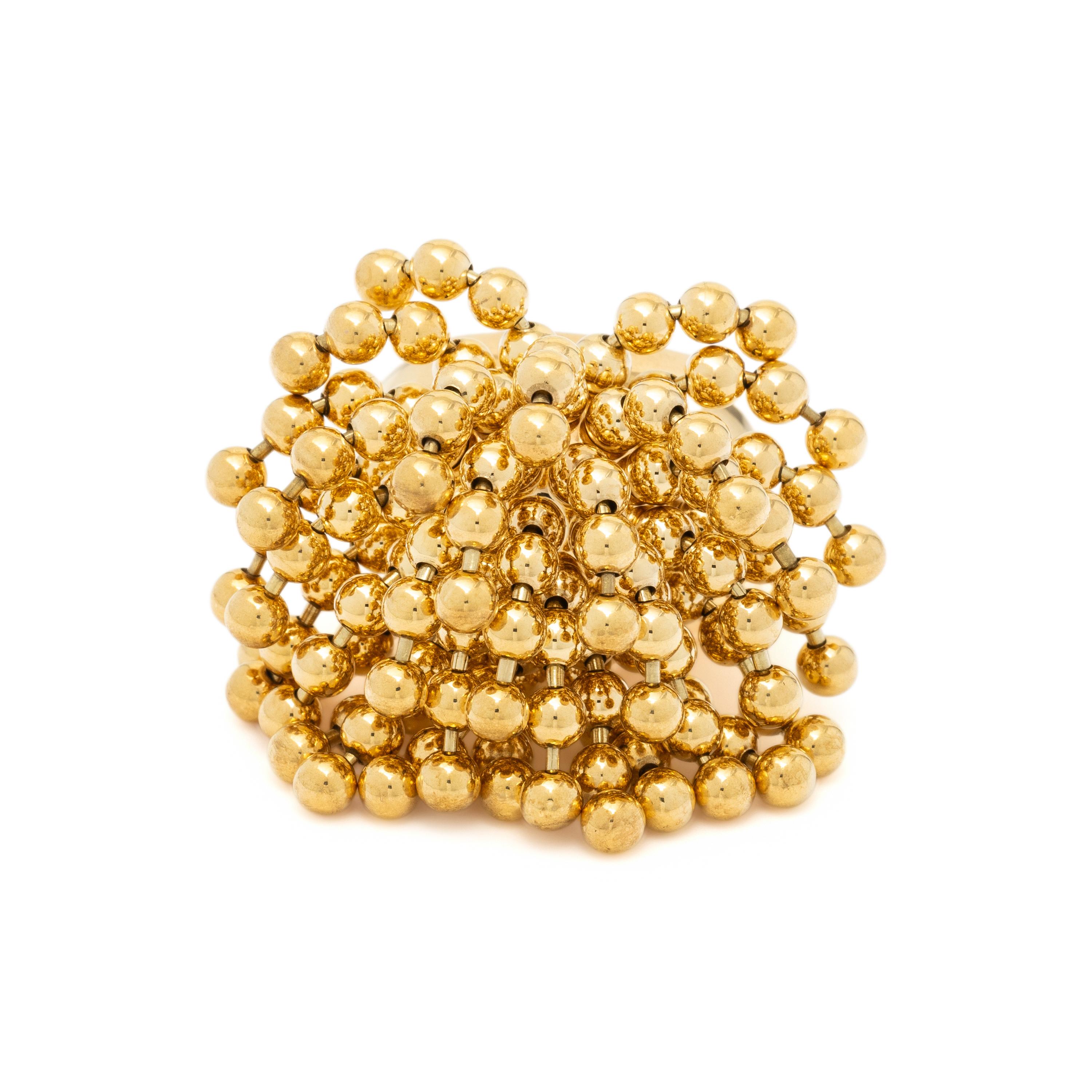 CARTIER, 'NOUVELLE VAGUE' PERRUQUÉ YELLOW GOLD RING