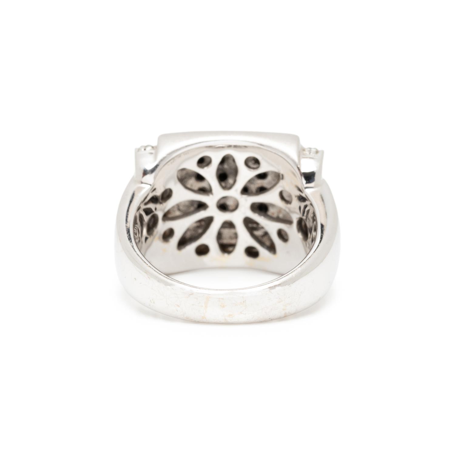 BLACK DIAMOND AND DIAMOND RING