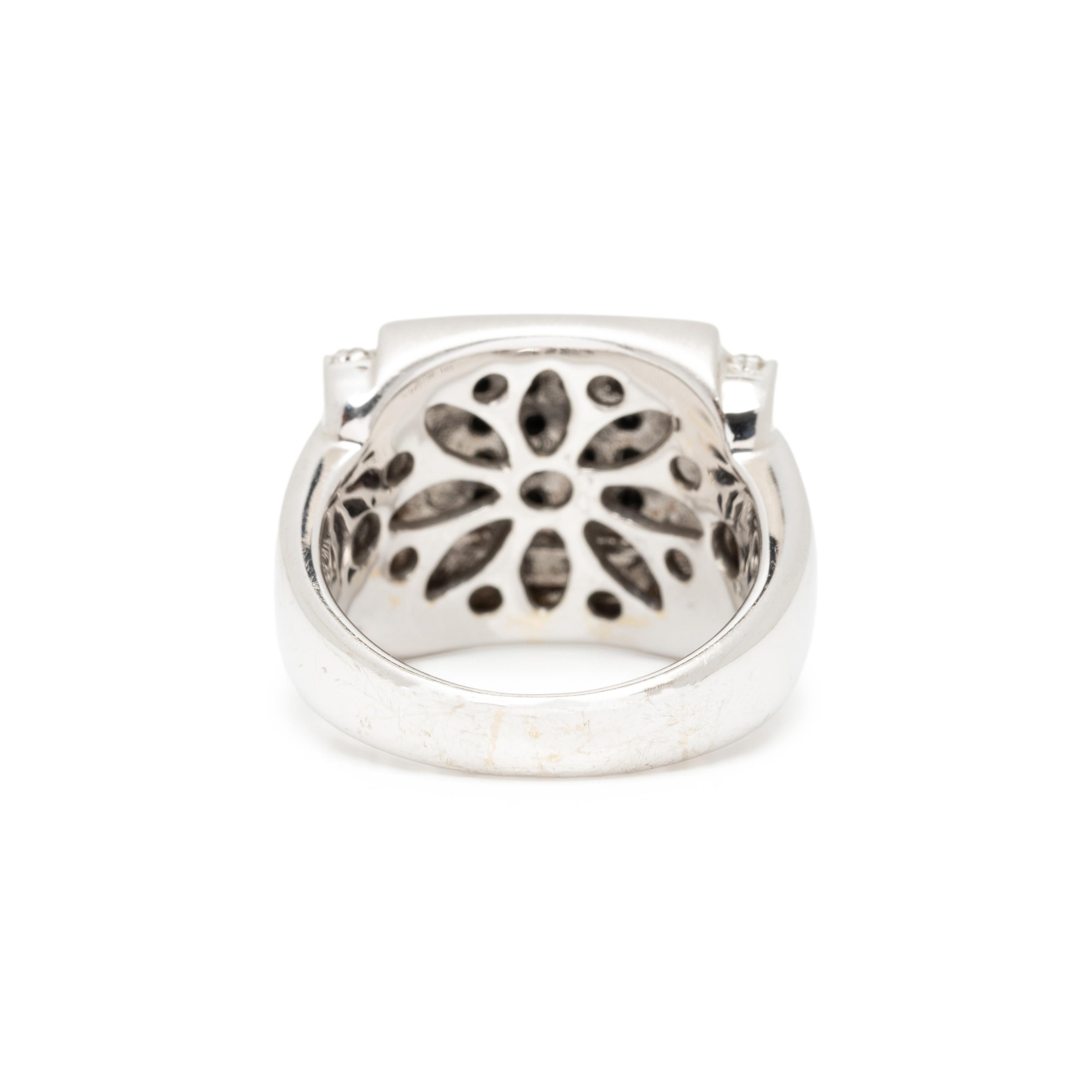 BLACK DIAMOND AND DIAMOND RING