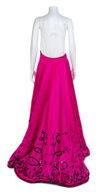 Two Fabrice Open Front Skirts, 1990-2000s No size label