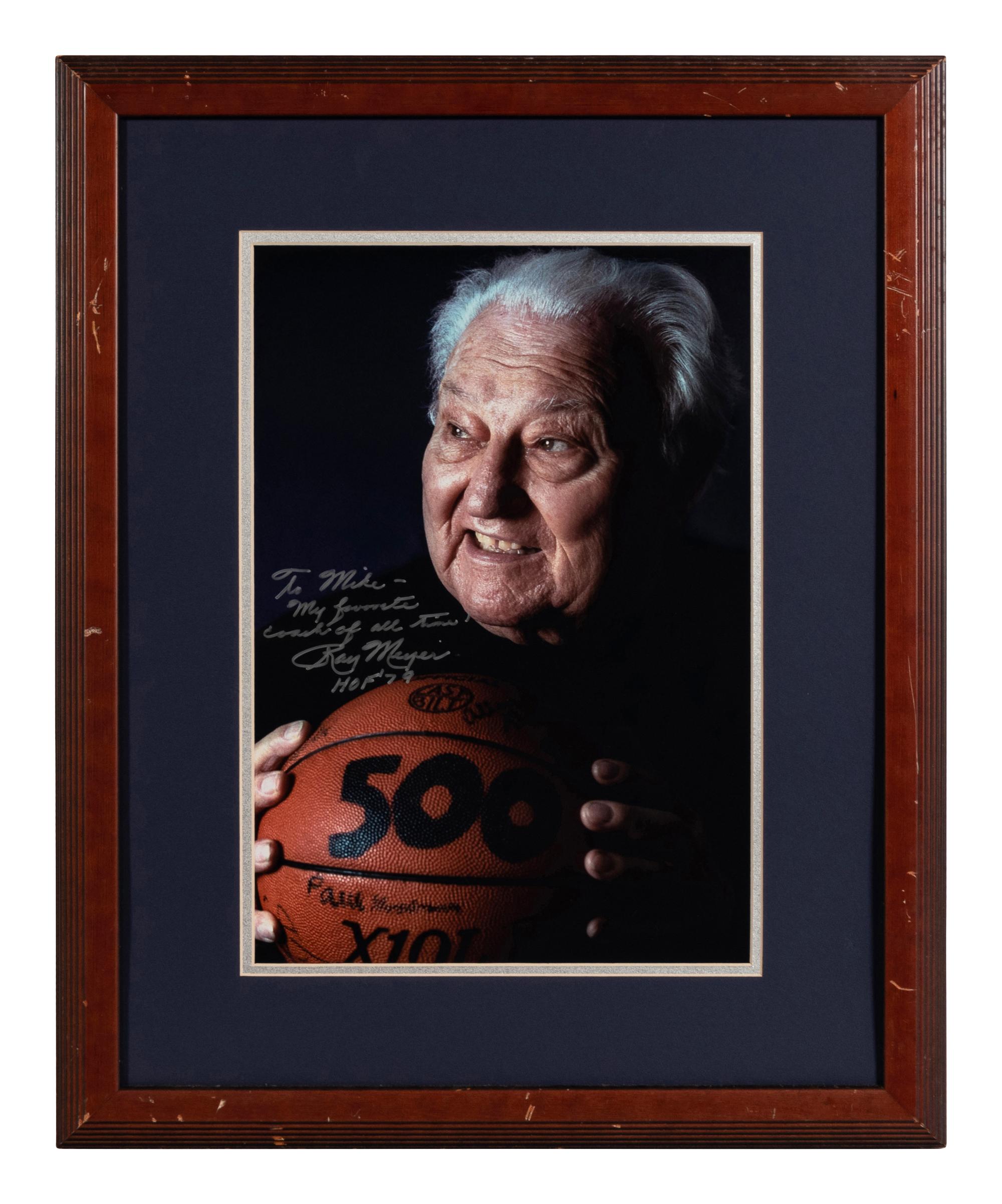 A Group of Four Basketball-Themed Presentations Formerly Displayed at Mike Ditka’s Restaurant