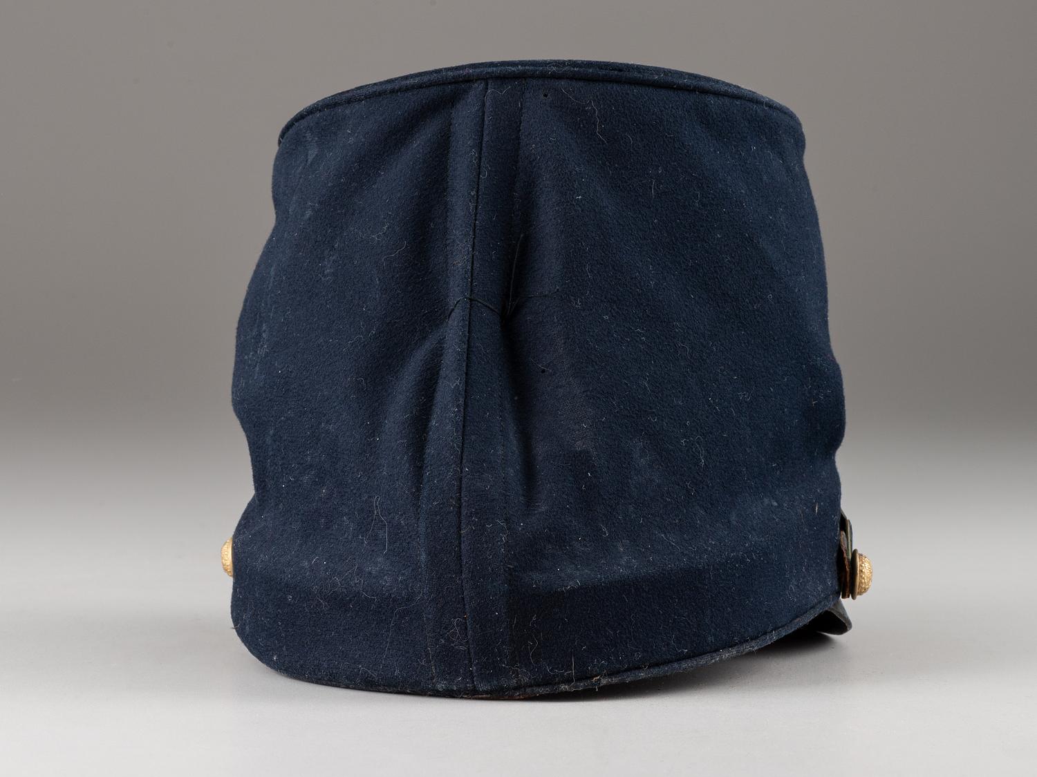 [CIVIL WAR]. McDowell-style forage cap belonging to Brigadier General Edward Paysan Chapin, KIA at the assault on Port Hudson, 27 May 1863.