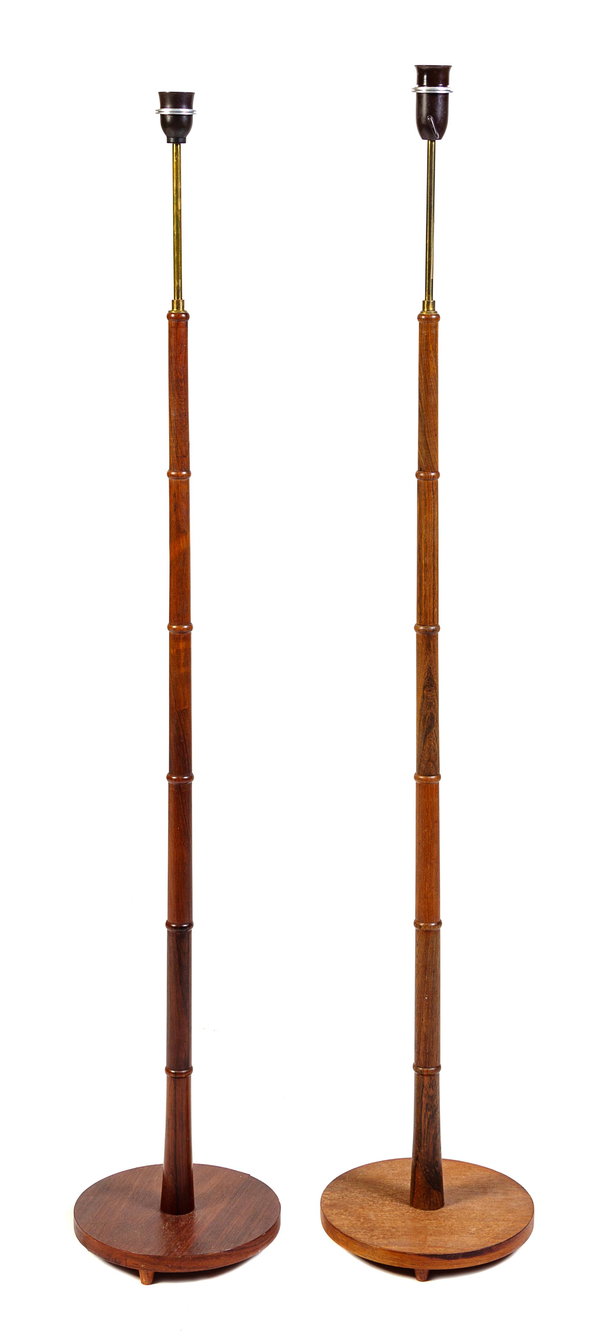 Kaare Klint, (Danish, 1888-1954), Le Klint, c. 1950's a pair of floor lamps