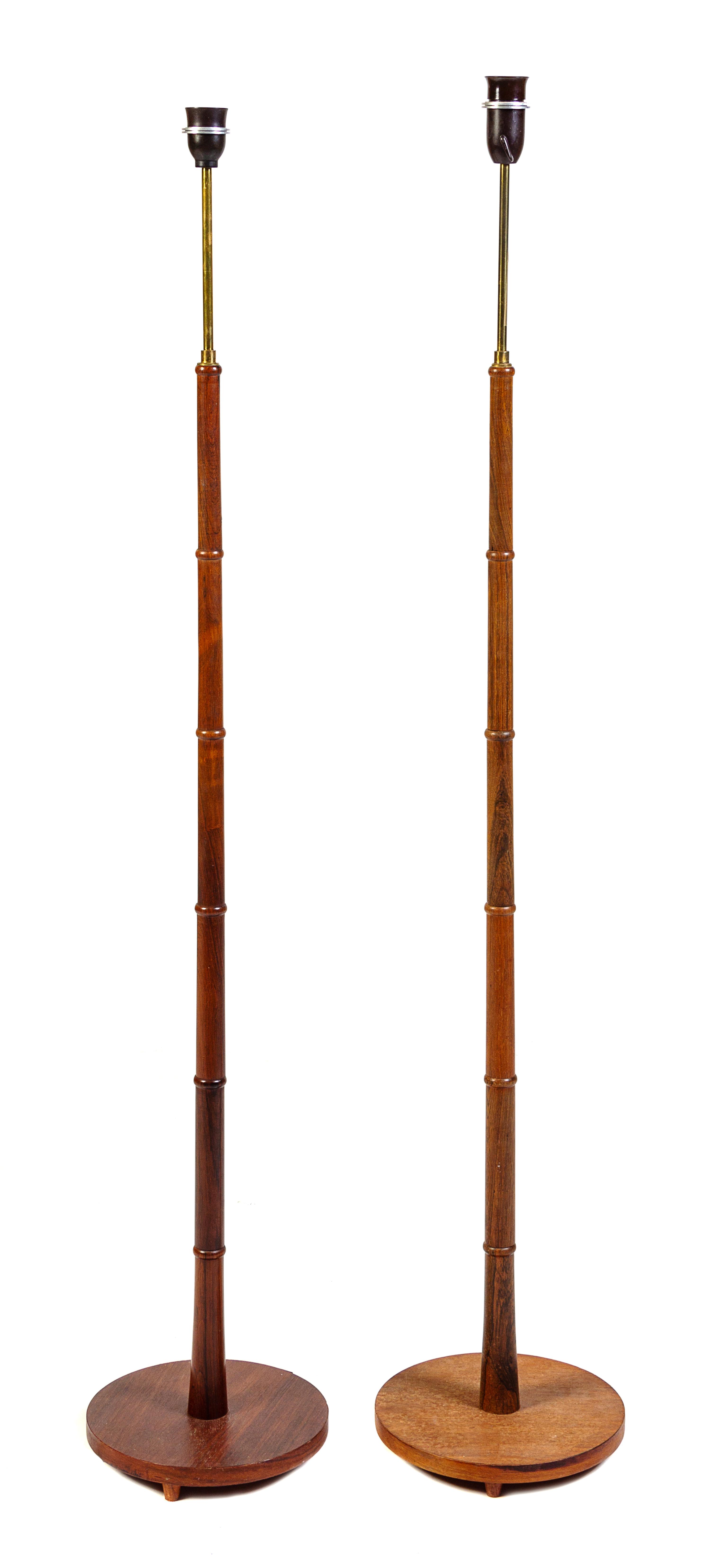 Kaare Klint, (Danish, 1888-1954), Le Klint, c. 1950's a pair of floor lamps