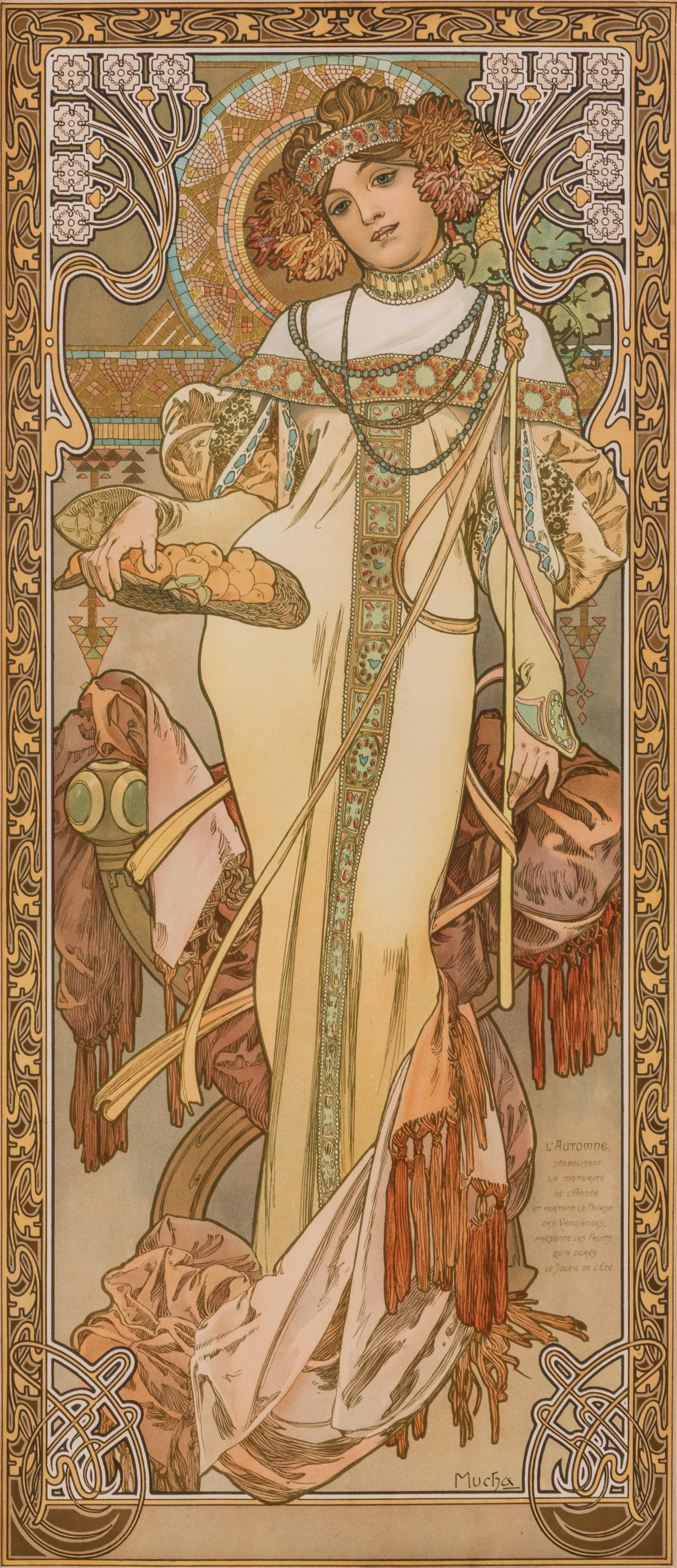 Alphonse Mucha, (Czech, 1860-1939), L'Automne, c. 1903