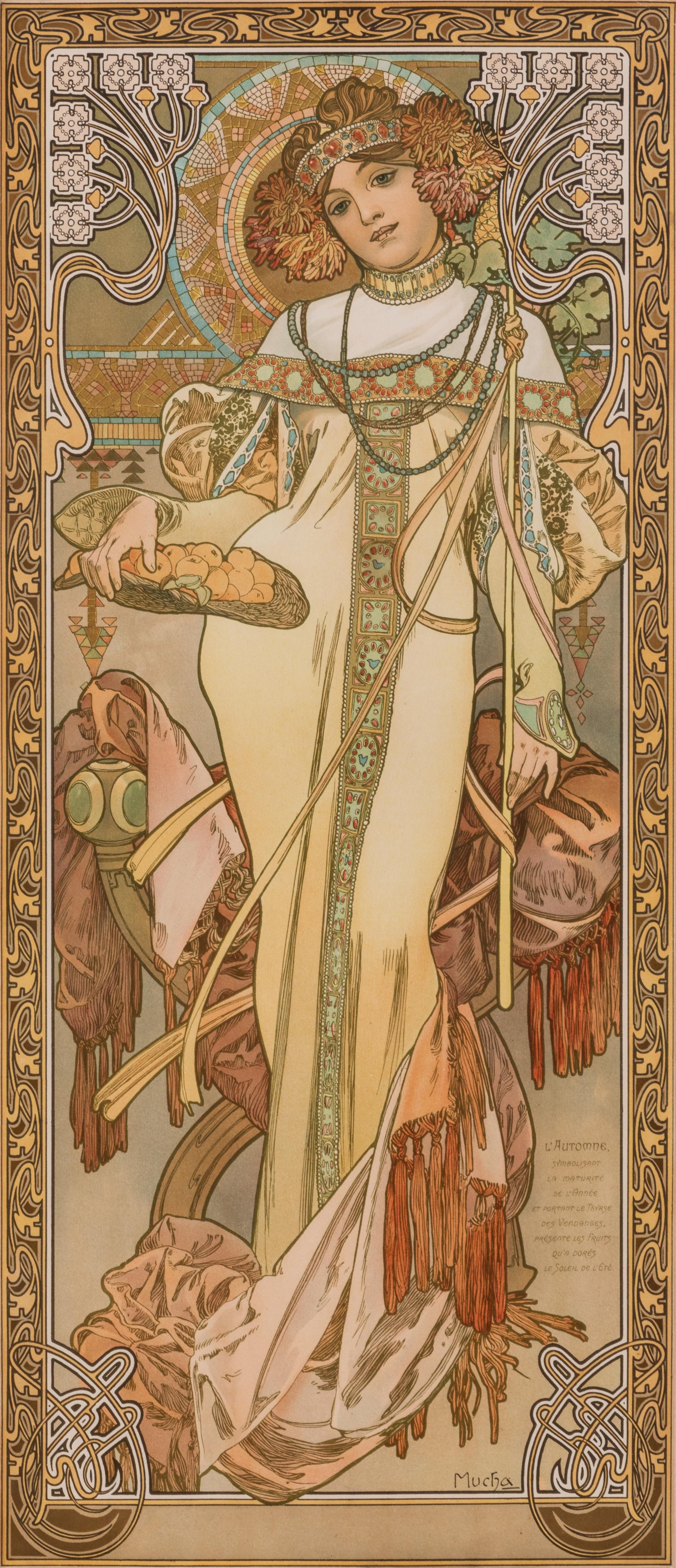 Alphonse Mucha, (Czech, 1860-1939), L'Automne, c. 1903