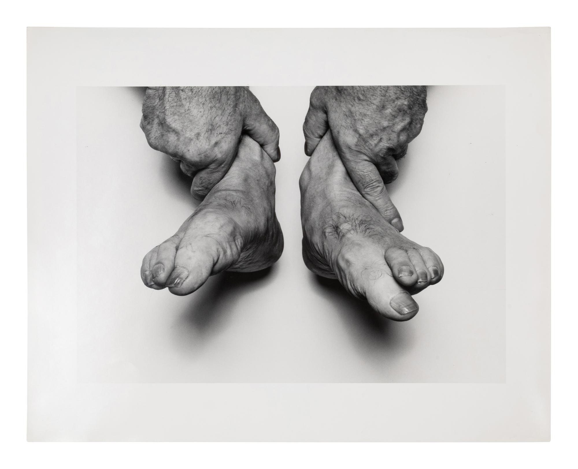 John Coplans (1920-2003) Hands Holding Feet, 1985
