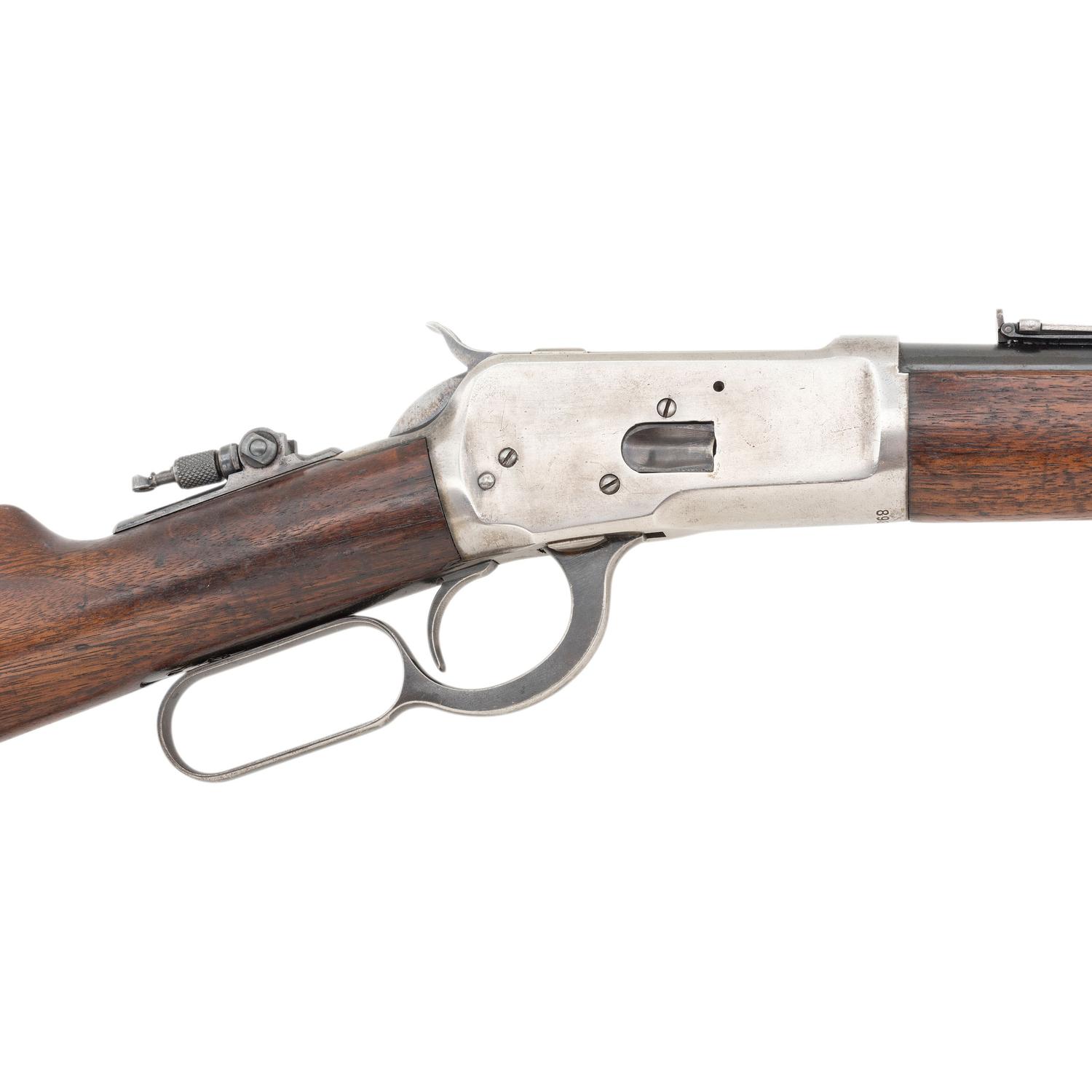 **Winchester Model 1892 Saddle Ring Carbine with Lyman Tang Sight & Sling Swivels