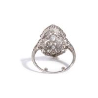 ART DECO, PLATINUM AND DIAMOND RING