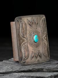Navajo Silver and Turquoise Ketoh