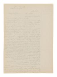 [BOOTH, John Wilkes (1838-1865)]. PEACOCK, James. Autograph letter signed ("James Peacock") to J.E. Boos. [Massilion], Ohio, 25 February 1914.