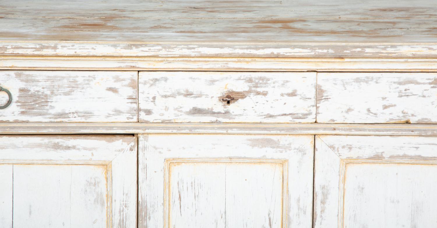 A French Provincial White-Painted Serving Cabinet