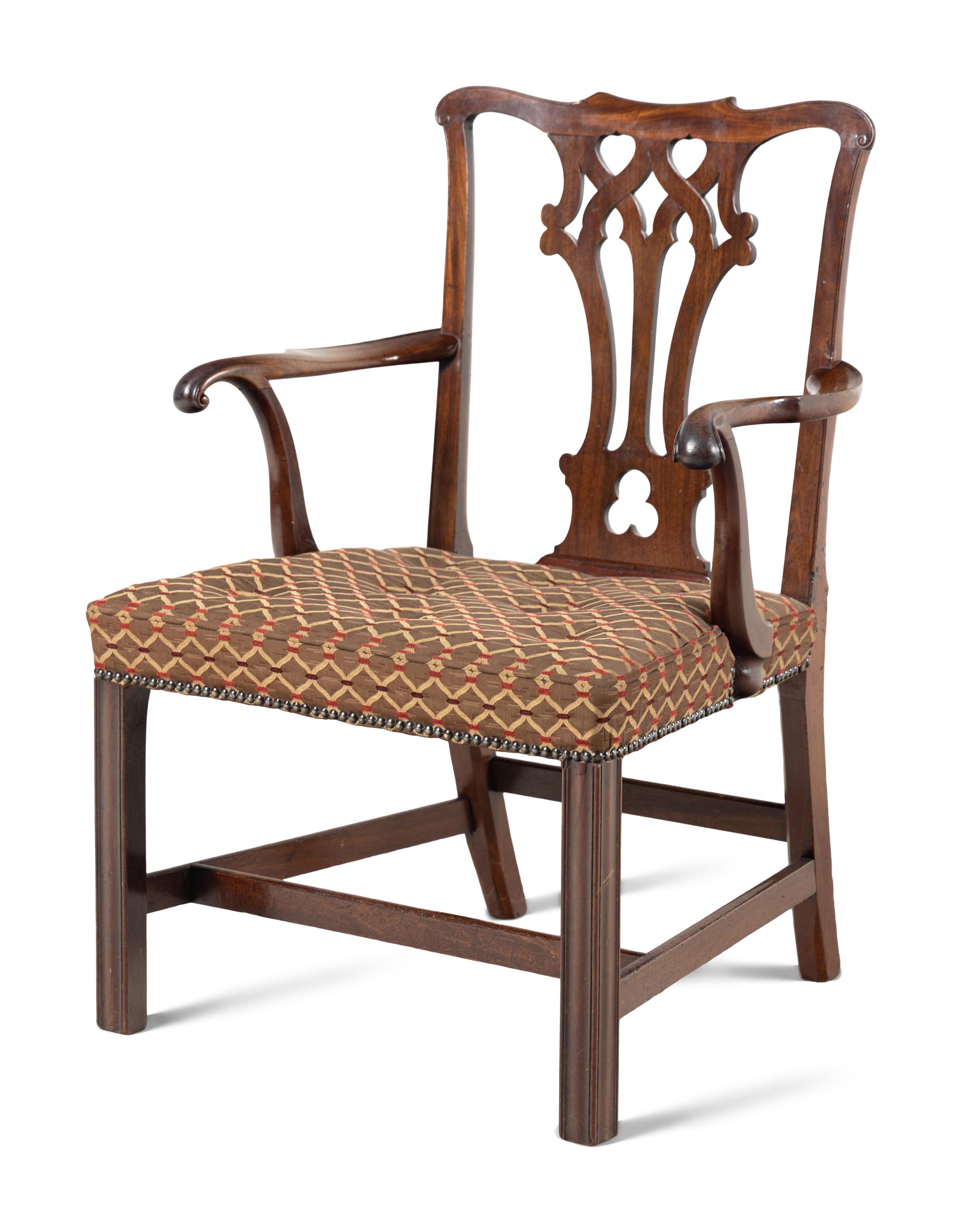 A George III Mahogany Armchair