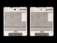 A Group of Two 2020 Masters Golf Tournament Augusta National Badges (Dustin Johnson Champion)