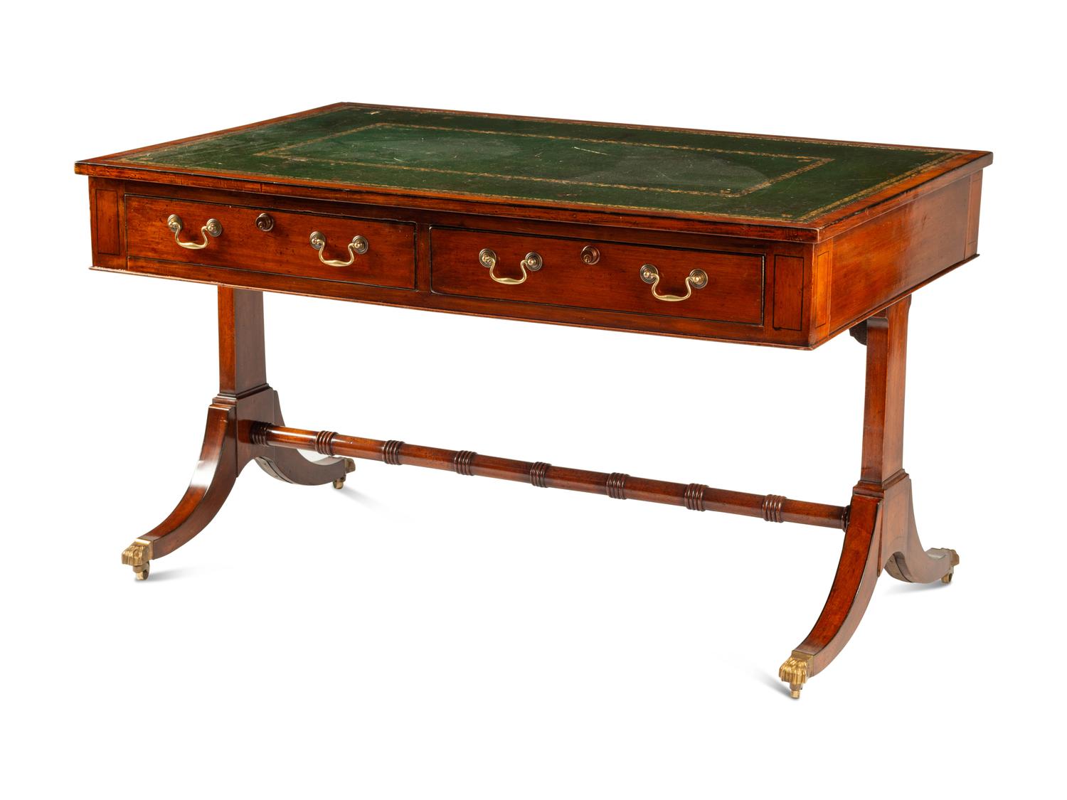 A George III Style Mahogany Library Table