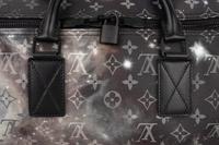 Louis Vuitton Limited Edition Keepall Bandoulière 50 in Black Monogram Canvas with Galaxy Print, Virgil Abloh, Spring Summer 2019