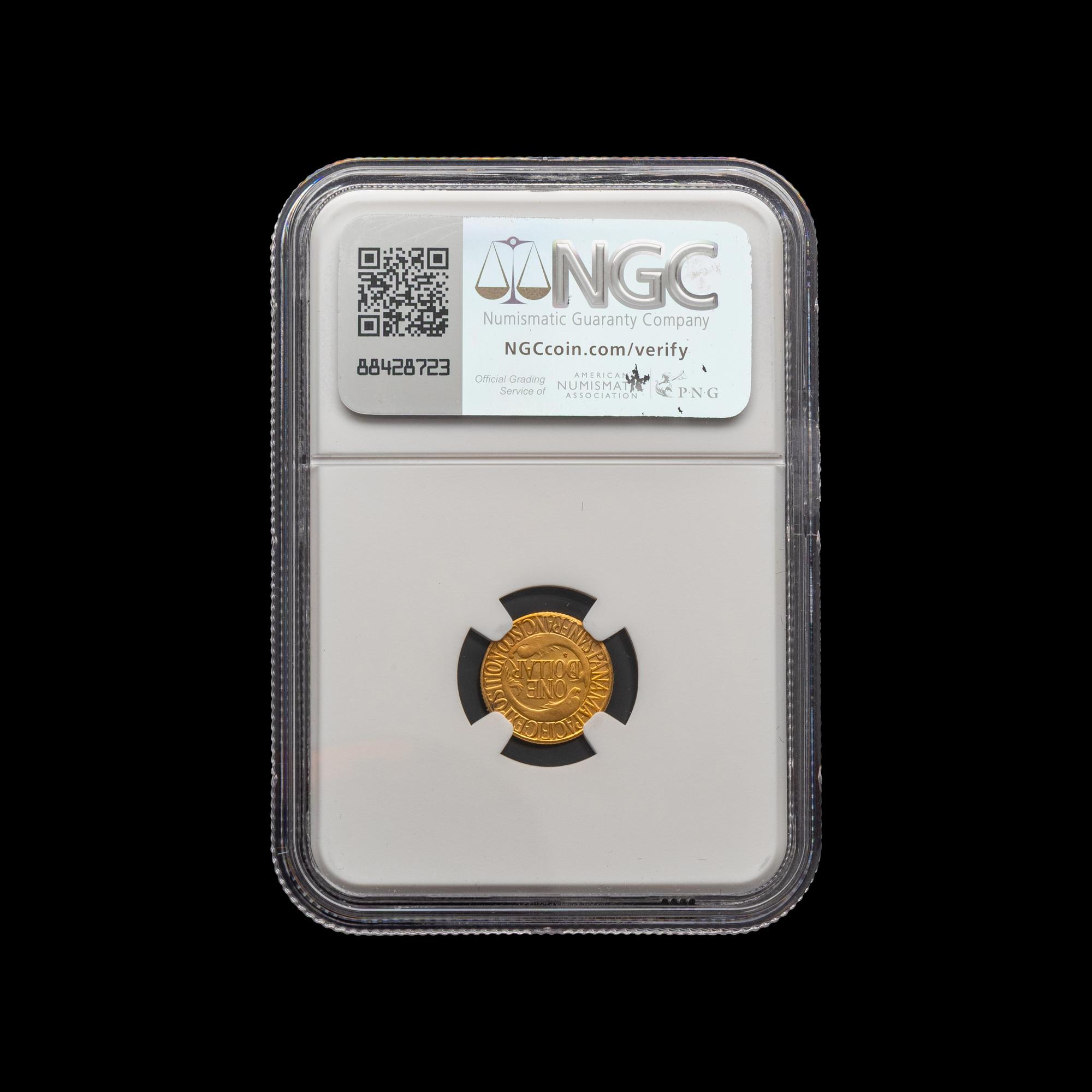 A 1915-S Panama Pacific Exposition $1 Gold Coin [NGC MS66]