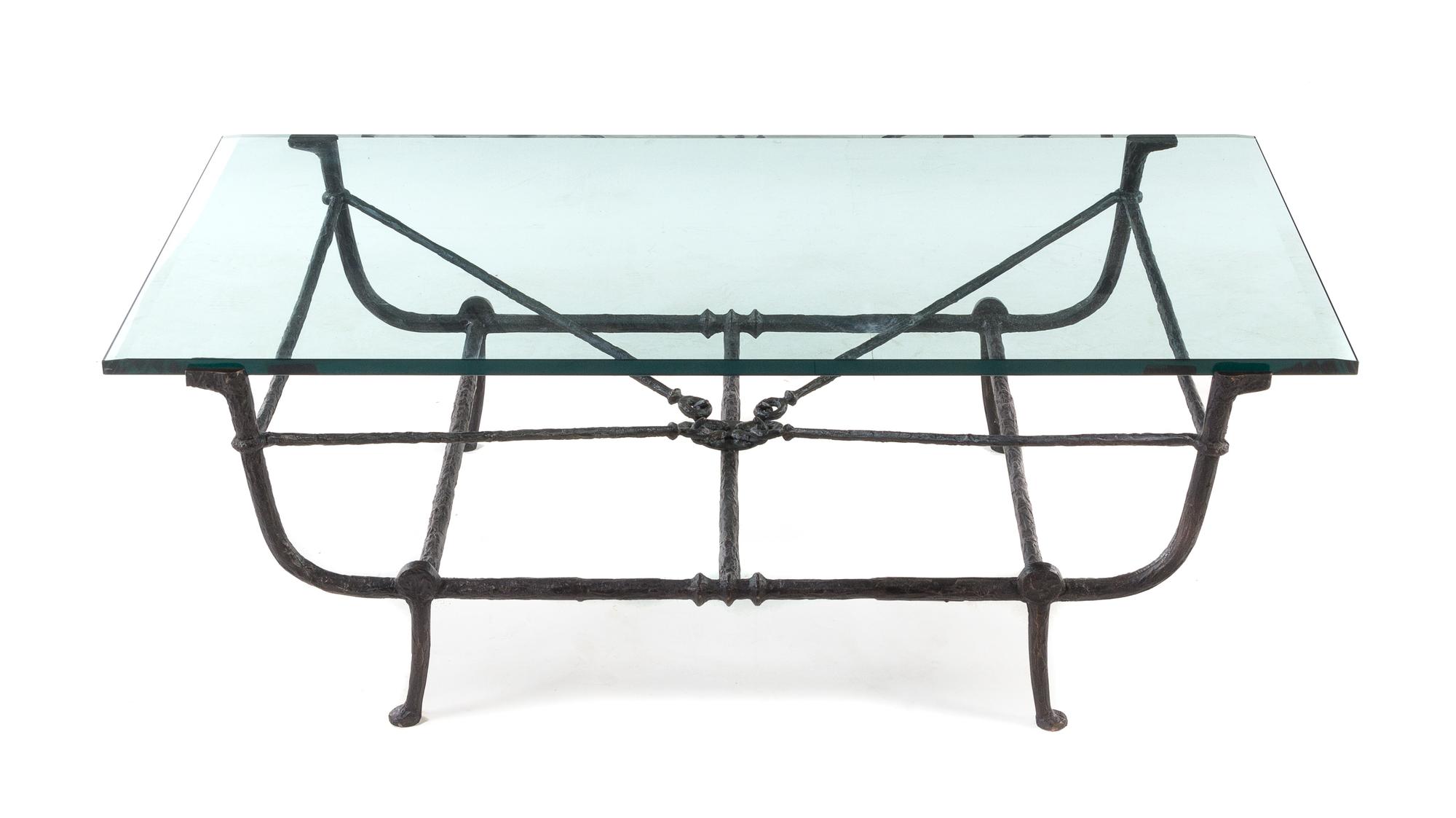 Style of Diego Giacometti, c.1980, low table