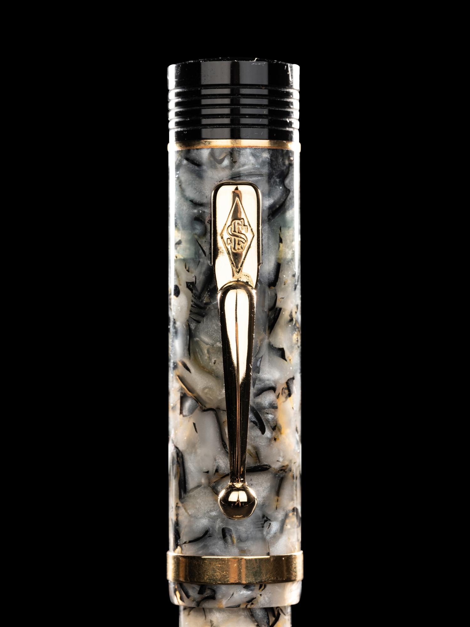 Conway Stewart: Churchill-White Tiger Limited Edition Fountain Pen and Ink Set