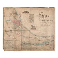 [Chicago]. Map of Hyde Park, Calumet, Thornton, South Chicago and Northern Part of Lake County Ind . N.p., n.p., n.d. [1871].