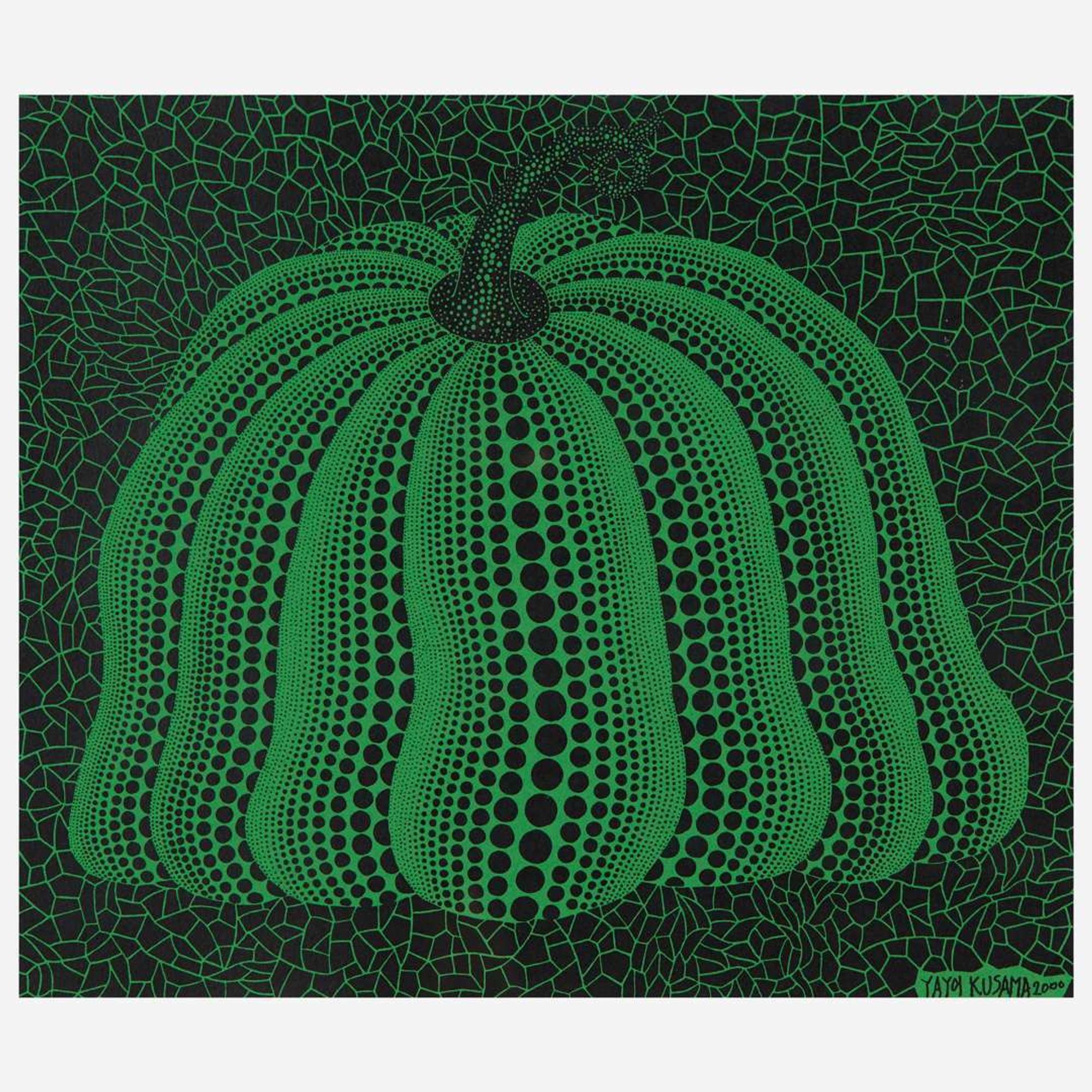 Yayoi Kusama (Japanese, b. 1929) Pumpkin 2000 (Green)