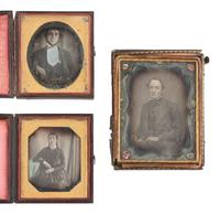 [EARLY PHOTOGRAPHY]. A group of 22 cased images, incl. daguerreotypes of men, women, and children in varying poses.