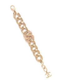 Chanel Pavé Rhinestone and Chain Bracelet, 2016