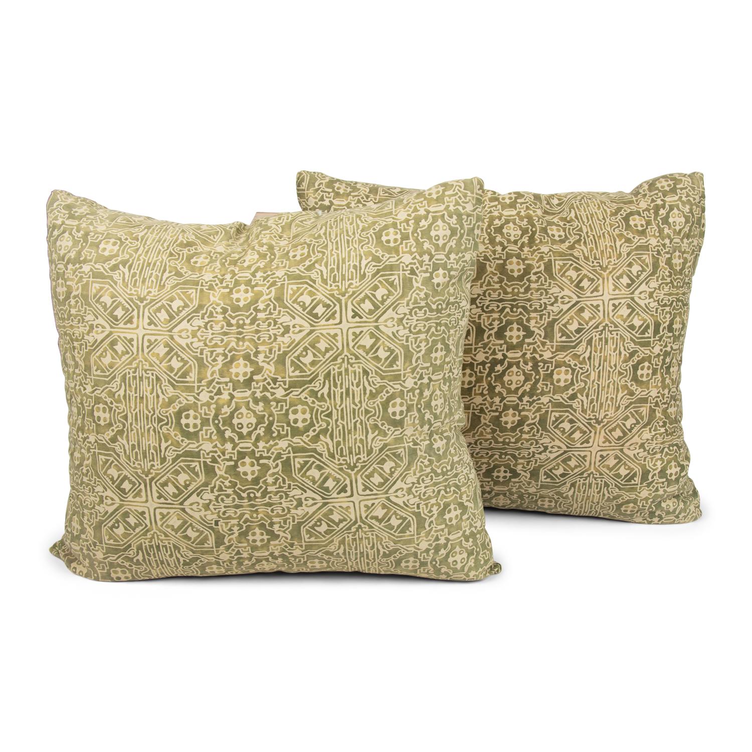 A Pair of Fortuny Moresco Throw Pillows