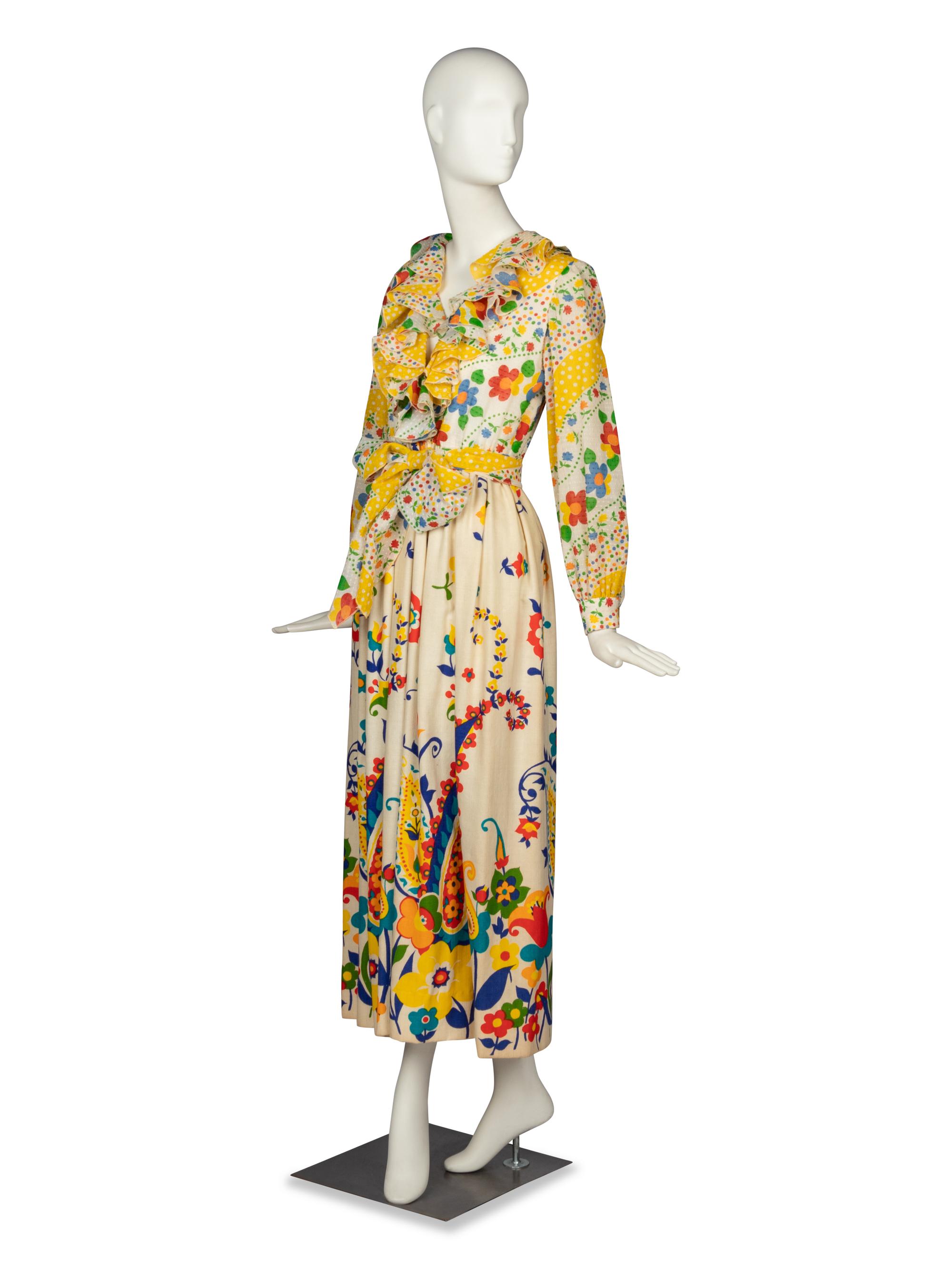 OSCAR DE LA RENTA, DAY DRESS, 1973