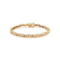 YELLOW GOLD AND DIAMOND BRACELET