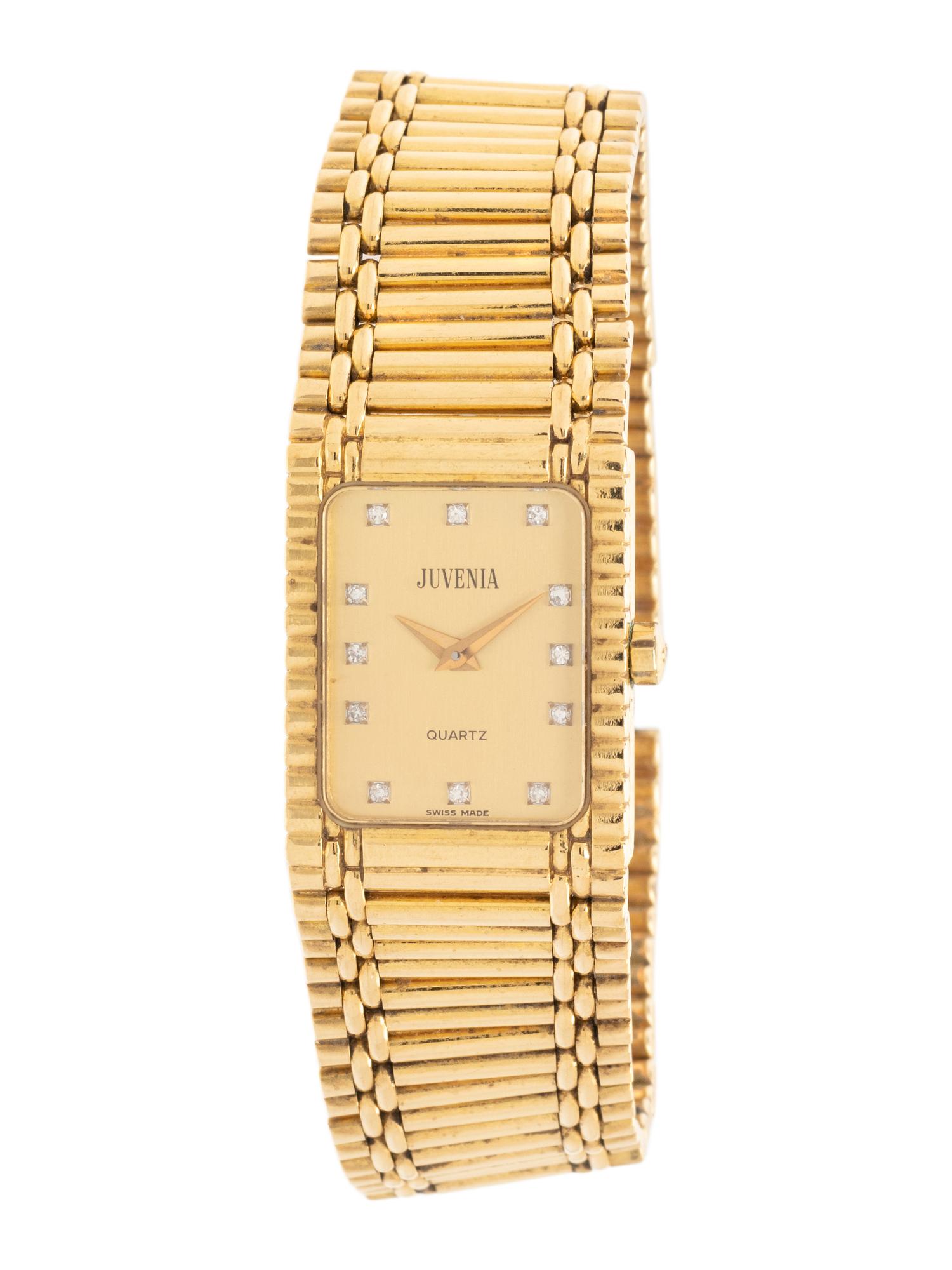 JUVENIA, 18K YELLOW GOLD WATCH