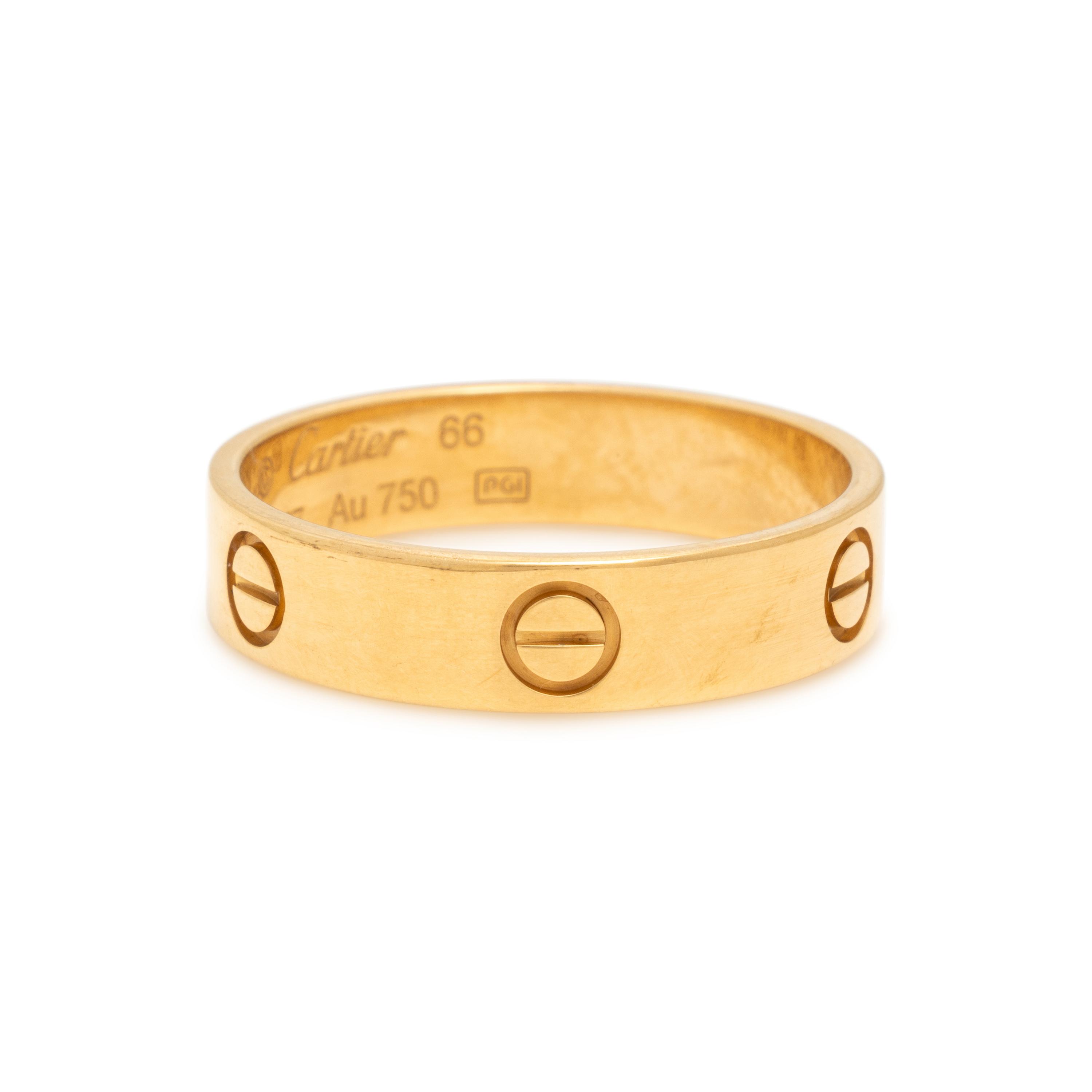 Cartier, 'Love', Yellow Gold Ring