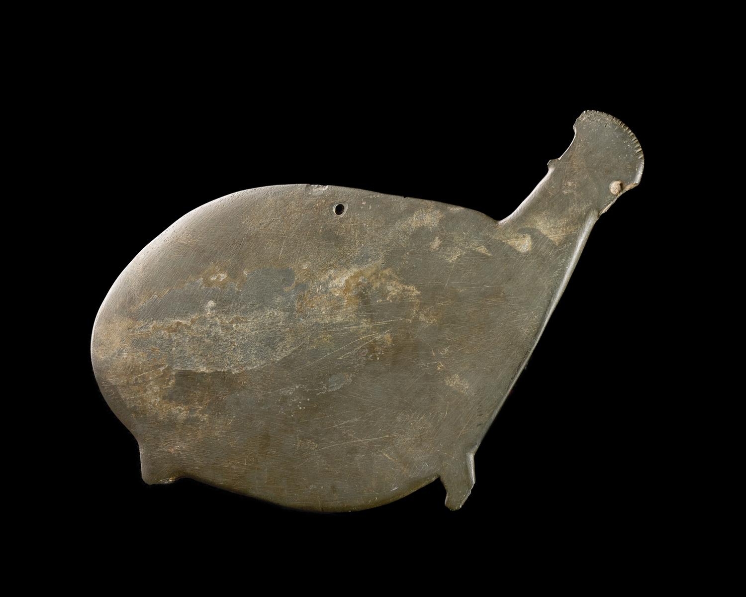 An Egyptian Greywacke Cosmetic Palette in the Form of a Hippopotamus