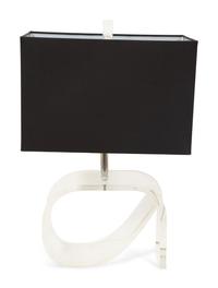 A Lucite Table Lamp in the Manner of Dorothy Draper