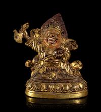 A Gilt Bronze Figure of Mahakala