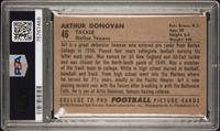 A Group of Nine 1952 Bowman Large Hall of Fame PSA Graded Football Cards,