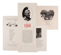 [POETRY BROADSIDES]. A group of 11 poetry broadsides illustrated and/or printed by Moser at the Castalia or Pennyroyal Press, 1969-1985. Various sizes.