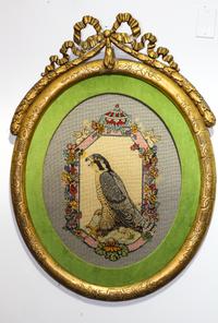 A Victorian Needlepoint Picture Height 41 x width 30 inches (framed). — LATE 19TH CENTURY