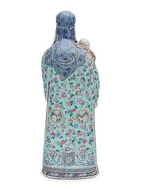 A Chinese Famille Rose Porcelain Figure