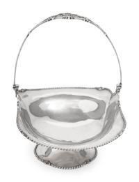 An English Silver Centerpiece Basket