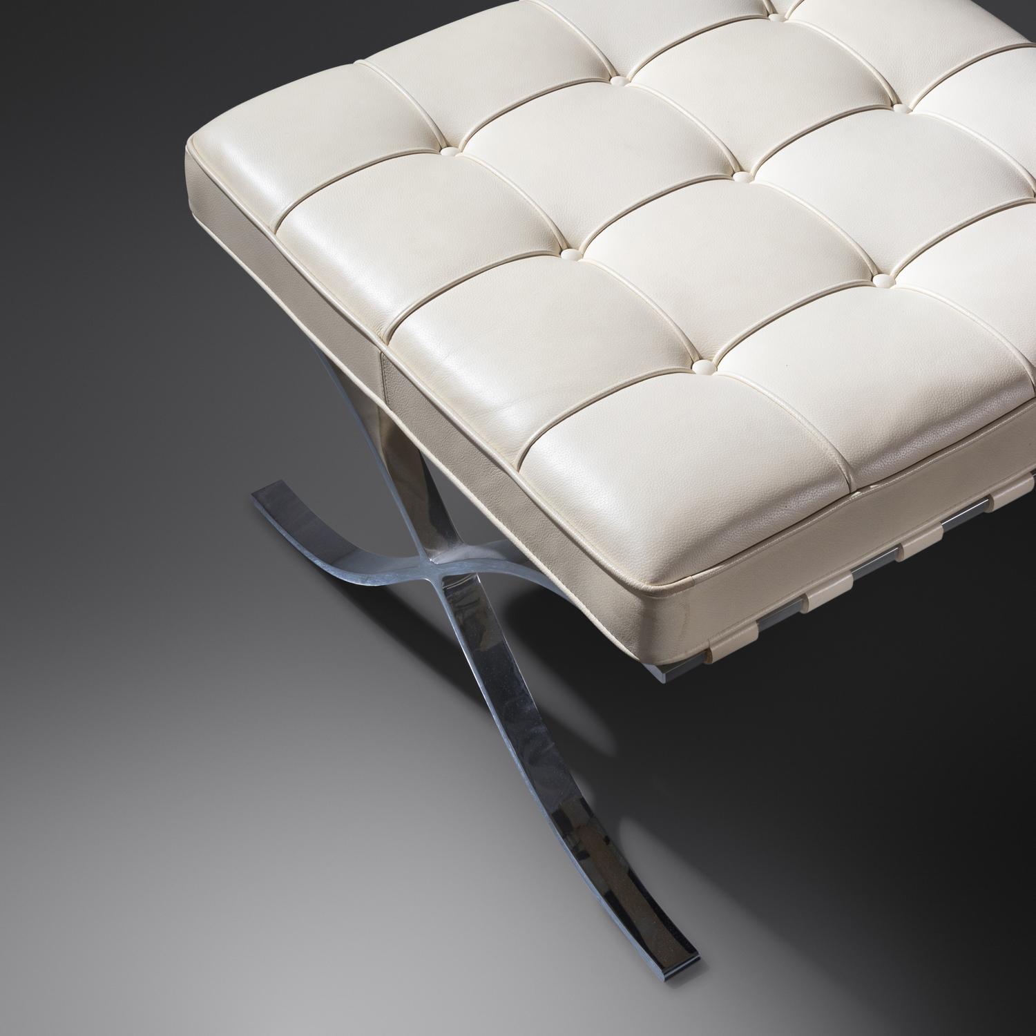 Pair of Barcelona Ottomans, c. 2000 Knoll, USA