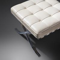 Pair of Barcelona Ottomans, c. 2000 Knoll, USA