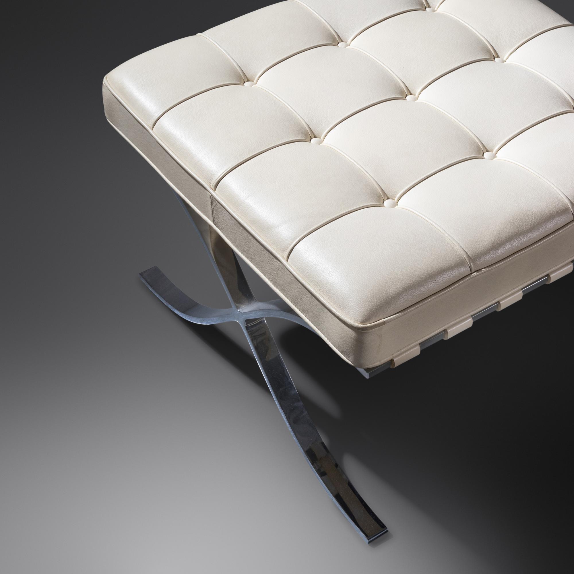 Pair of Barcelona Ottomans, c. 2000 Knoll, USA