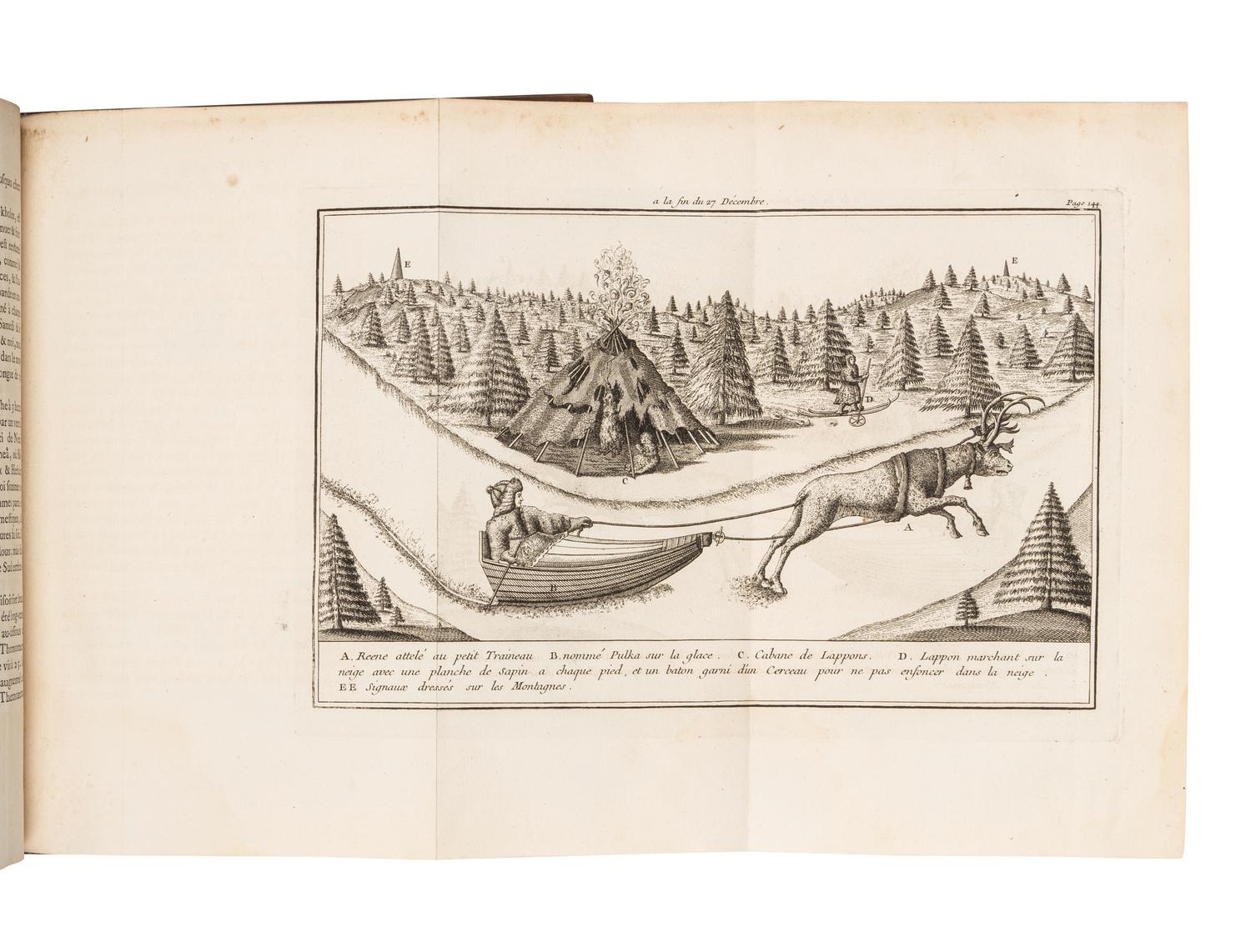 OUTHIER, Reginald (1694-1774). Journal d'un Voyage au Nord, en 1736 et 1737 . Paris: Chez Piget and Durand, 1744.