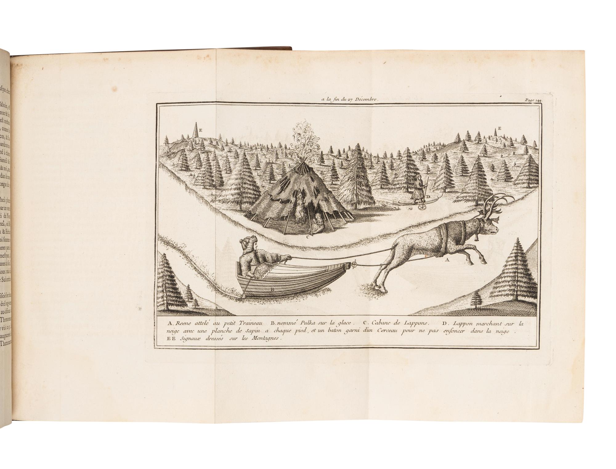 OUTHIER, Reginald (1694-1774). Journal d'un Voyage au Nord, en 1736 et 1737 . Paris: Chez Piget and Durand, 1744.