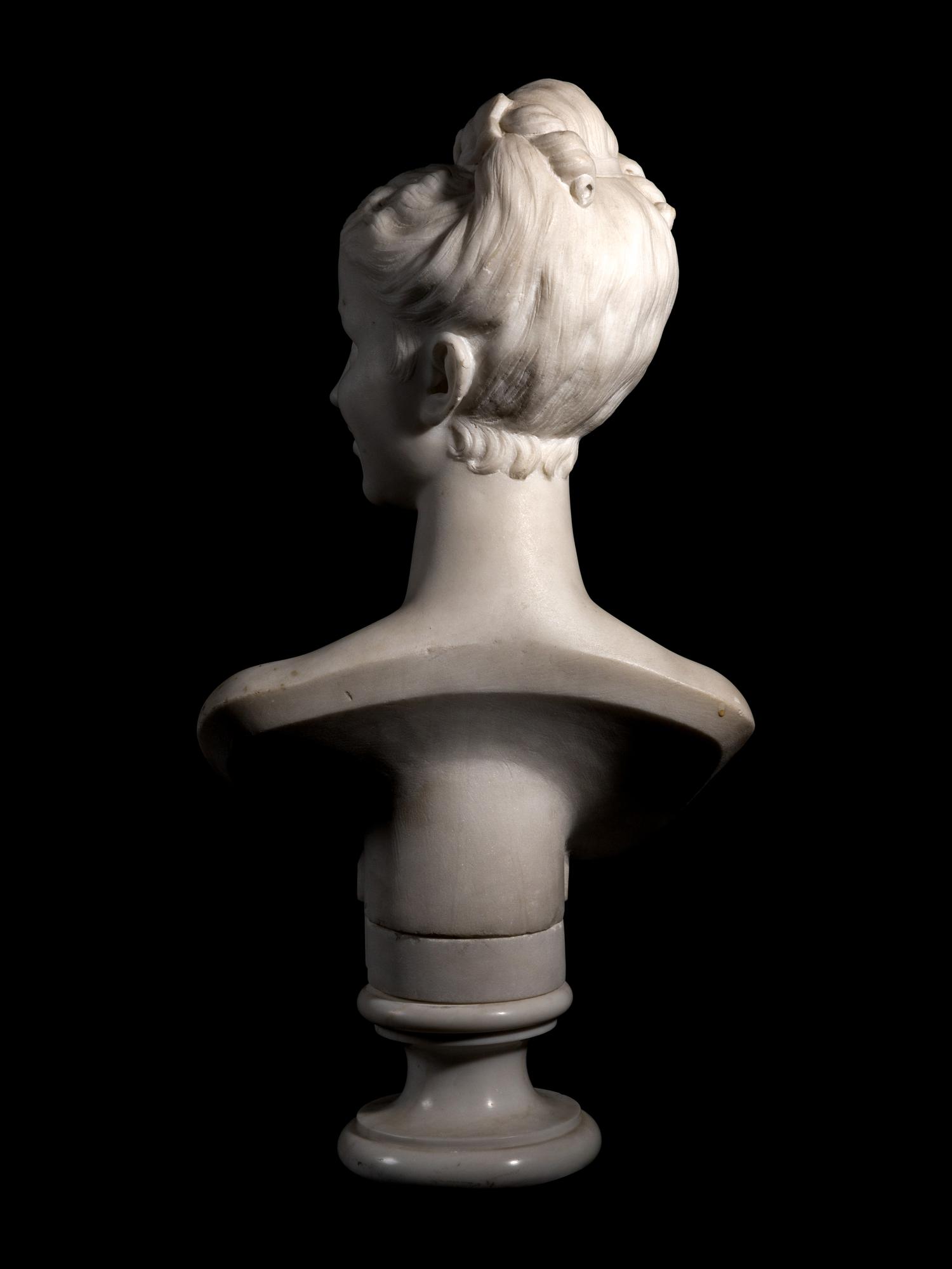 A Continental Marble Bust of a Woman